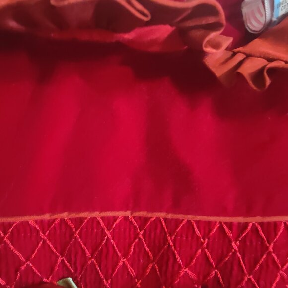 Red Velvet Toddler Girls Holiday Dress - Picture 2 of 3